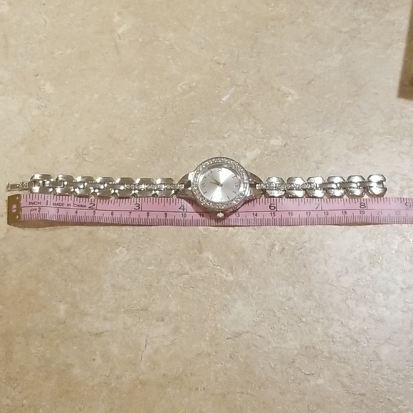 Charter Club Womens Silver-Tone Crystal Watch - Picture 7 of 8